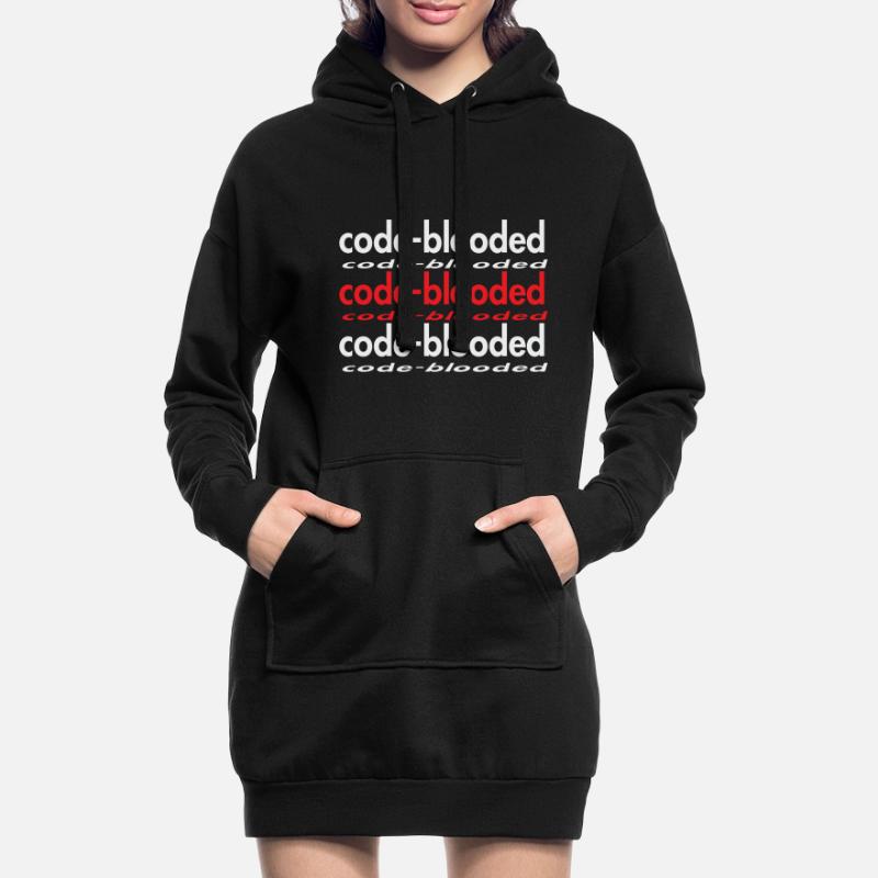 Code Blooded Programmer Coding Computer Science Hoodie-Kleid