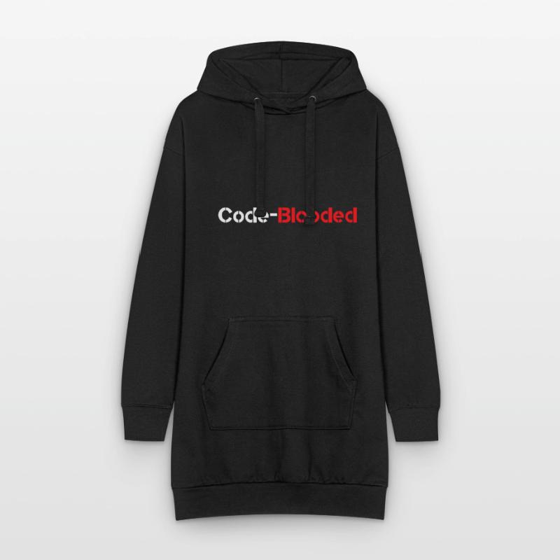 Code Blooded Programmeur Codage Informatique Sweat-shirt à capuche long Femme