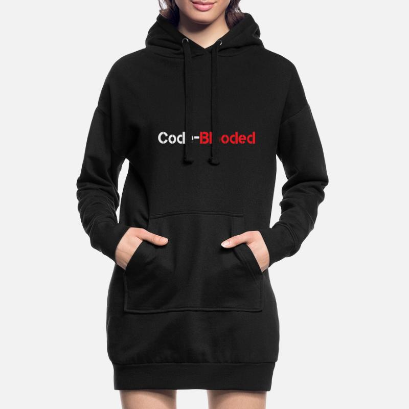 Code Blooded Programmer Coding Computer Science Hoodie-Kleid