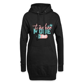 Teacher Mode Off Happy Last Day Of School Summer - Hoodie-Kleid - Schwarz - Vorne