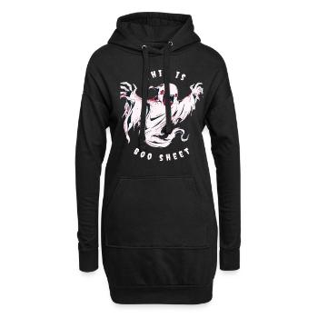 C’est Boo Sheet Halloween Ghost - Sweat-shirt à capuche long Femme - noir - Devant