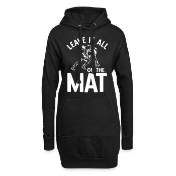 Grappling Martial Arts Wrestling - Hoodie-Kleid - Schwarz - Vorne