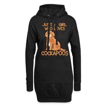 Just A Girl Who Loves Cockapoos - Hoodie Dress - black - Front
