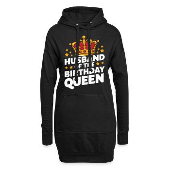 Ehemann Ehegatte Familie Hochzeit - Hoodie-Kleid - Schwarz - Vorne