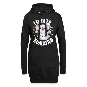 Koala Koala Koala Ours Koala Animal - Sweat-shirt à capuche long Femme - noir - Devant