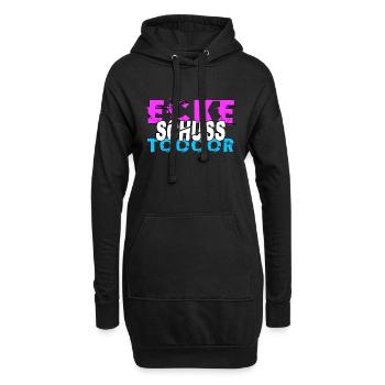 Hockey sur gazon Slogan Mascotte de fan de hockey - Sweat-shirt à capuche long Femme - noir - Devant
