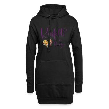 Köln Karneval Alaaf Jeck Party Konfetti Herz - Hoodie-Kleid - Schwarz - Vorne