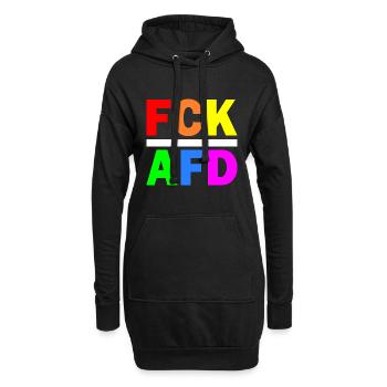 Fck afd - Hoodie-Kleid - Schwarz - Vorne