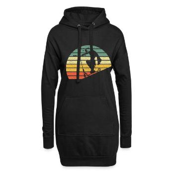 Scooter Scooter Stunt - Sweat-shirt à capuche long Femme - noir - Devant