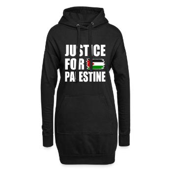 Justice for palestine - Hoodie-Kleid - Schwarz - Vorne