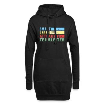 Teamleiter retro Chef Boss legendär Führungskraft - Hoodie-Kleid - Schwarz - Vorne