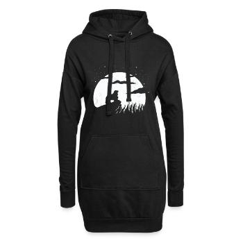 Cavalier King Charles Spaniel - Hoodie-Kleid - Schwarz - Vorne