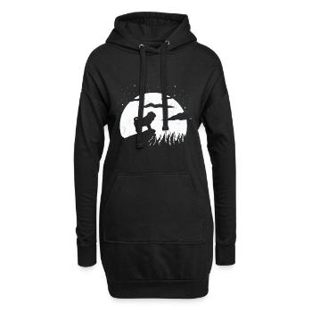 Shar Pei - Hoodie-Kleid - Schwarz - Vorne