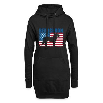 Beauceron - Hoodie-Kleid - Schwarz - Vorne