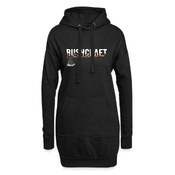 bushcraft outdoor survival - Hoodie-Kleid - Schwarz - Vorne