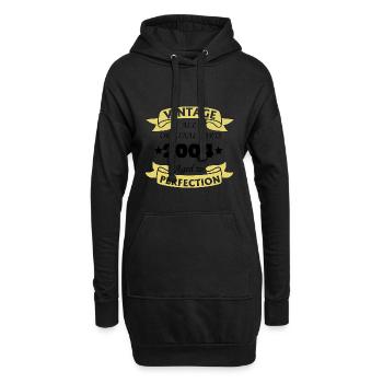 Jahrgang 2004 20 Jahre zur Perfektion gereift - Hoodie-Kleid - Schwarz - Vorne