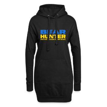 UKRAINE "Bärenjagd" slava ukraini selenskyj - Hoodie-Kleid - Schwarz - Vorne