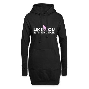 Feldhockey Hockeygirl Hockeyspielerin - Hoodie-Kleid - Schwarz - Vorne