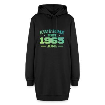 Juin 1965 Anniversaire Année 1965 Juin Cadeau 1965 - Sweat-shirt à capuche long Femme - noir - Devant