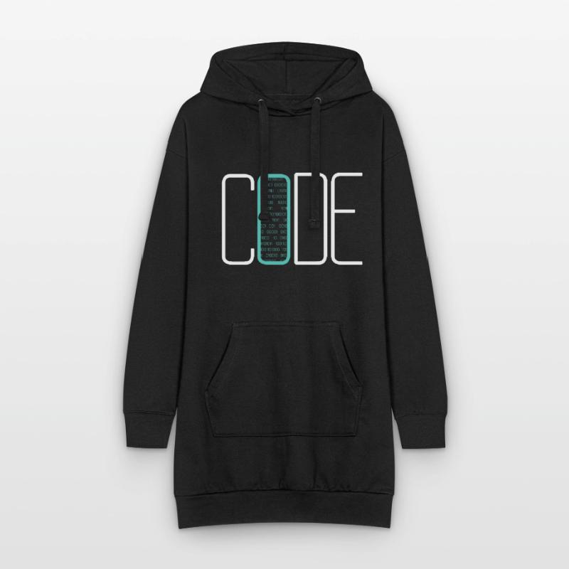 Coding Coder Developer Computer Nerd Quote Hoodie-Kleid