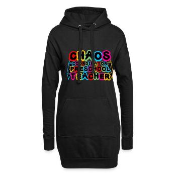 Chaos Coordinator Preschool Teacher - Hoodie Dress - black - Front