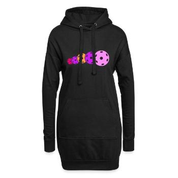 floorball floorballspieler unihoc floorballtrainer - Hoodie-Kleid - Schwarz - Vorne