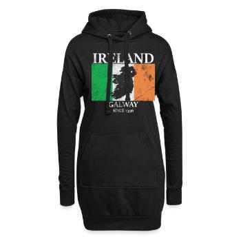 Irlande Galway Europe - Sweat-shirt à capuche long Femme - noir - Devant