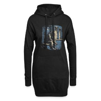 Mythe du chien-loup-garou, Cerberus, Hellhound - Sweat-shirt à capuche long Femme - noir - Devant