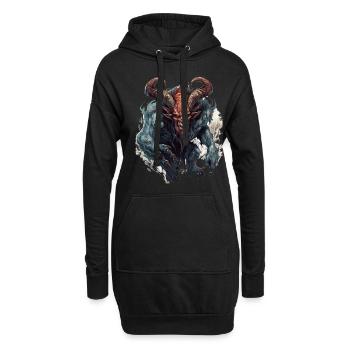 Monster Monster Demon Devil Vampire Guhl Zombie - Sweat-shirt à capuche long Femme - noir - Devant