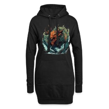 Monster Monster Demon Devil Vampire Guhl Zombie - Sweat-shirt à capuche long Femme - noir - Devant