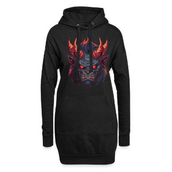Monster Monster Demon Devil Vampire Guhl Zombie - Sweat-shirt à capuche long Femme - noir - Devant