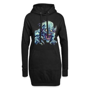 Monster Monster Demon Devil Vampire Guhl Zombie - Sweat-shirt à capuche long Femme - noir - Devant