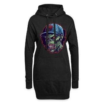 Monster Monster Demon Devil Vampire Guhl Zombie - Sweat-shirt à capuche long Femme - noir - Devant