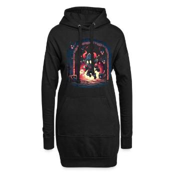 Monster Monster Demon Devil Vampire Guhl Zombie - Sweat-shirt à capuche long Femme - noir - Devant