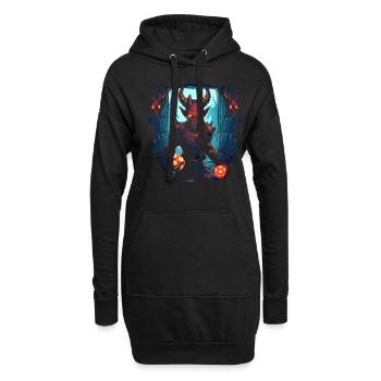 Monster Monster Demon Devil Vampire Guhl Zombie - Sweat-shirt à capuche long Femme - noir - Devant
