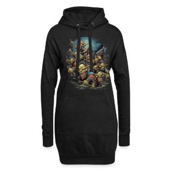 Monster Monster Demon Devil Vampire Guhl Zombie - Sweat-shirt à capuche long Femme - noir - Devant