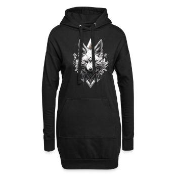 Mecha Animal : tigre, loup, renard, dinosaure, - Sweat-shirt à capuche long Femme - noir - Devant