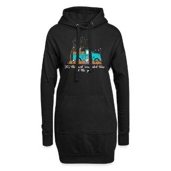 Herbst It's The Most Wonderful Time of The Year - Hoodie-Kleid - Schwarz - Vorne