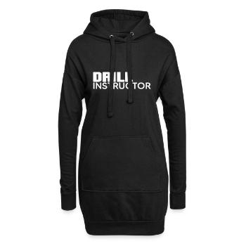 Ausbilder "drill-instructor" Coach - Hoodie-Kleid - Schwarz - Vorne