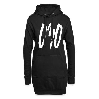 030 Area code Berlin - Hoodie Dress - black - Front