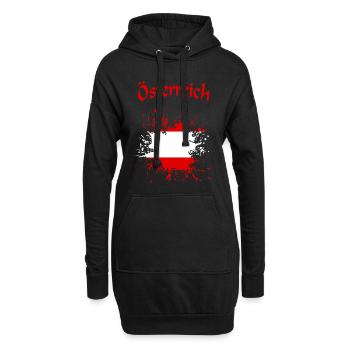 Österreich Austria österreich austria - Hoodie-Kleid - Schwarz - Vorne