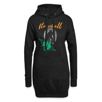 Floorball Unihockey FLOORBALLSPIELER Floorballer - Hoodie-Kleid - Schwarz - Vorne