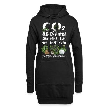 CO2 - Hoodie-Kleid - Schwarz - Vorne