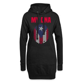 Puerto Rico Sprüche - Hoodie-Kleid - Schwarz - Vorne