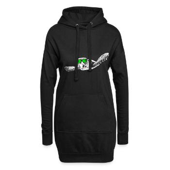 Meeresschildkröte Ozean Naturfans Sonnenbrille Tie - Hoodie-Kleid - Schwarz - Vorne
