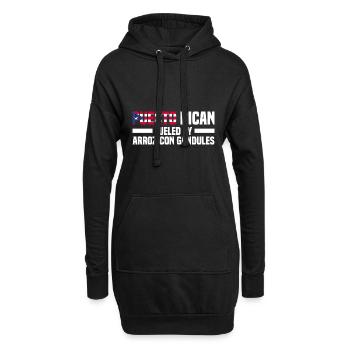 Puerto Rico Flagge | Puerto Ricaner Geschenkideen - Hoodie-Kleid - Schwarz - Vorne
