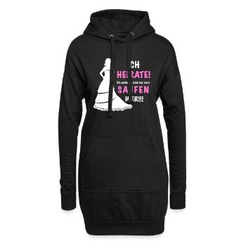 JGA Shirt | Junggesellenabschied T-Shirt - Hoodie-Kleid - Schwarz - Vorne