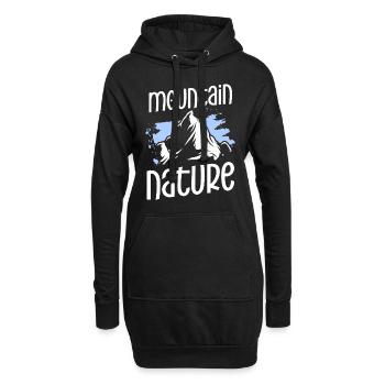 Nature Conservation Wood Mountains - Sweat-shirt à capuche long Femme - noir - Devant