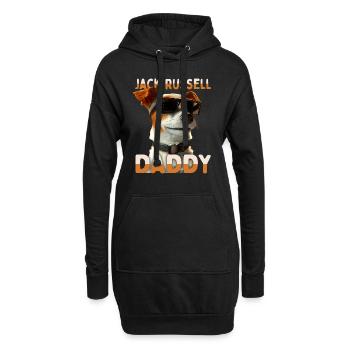 Jack Russell Daddy Papa Vatertag Dad Jack Russell - Hoodie-Kleid - Schwarz - Vorne