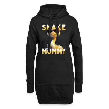 Snake Mommy Mama Schlange Muttertag Schlangen Mom - Hoodie-Kleid - Schwarz - Vorne